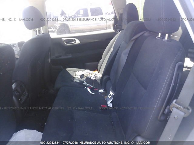 5N1AR2MN9FC602524 - 2015 NISSAN PATHFINDER S/SV/SL/PLATINUM BLUE photo 8