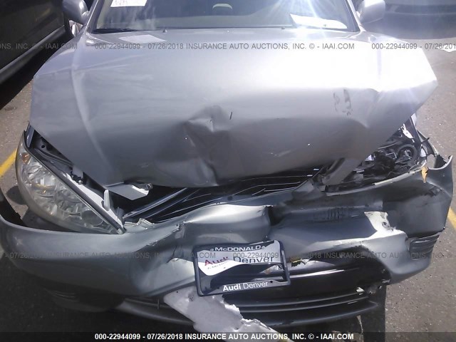 4T1BE32K95U624787 - 2005 TOYOTA CAMRY LE/XLE/SE SILVER photo 6