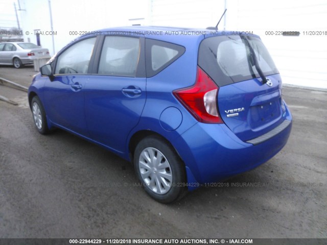 3N1CE2CP8GL377260 - 2016 NISSAN VERSA NOTE S/S PLUS/SV/SL/SR BLUE photo 3