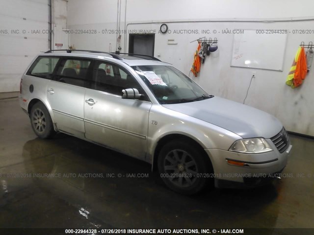 WVWVD63B73E418203 - 2003 VOLKSWAGEN PASSAT GLS GRAY photo 1