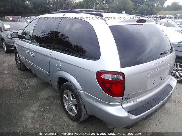 2D4GP44L05R167965 - 2005 DODGE GRAND CARAVAN SXT SILVER photo 3