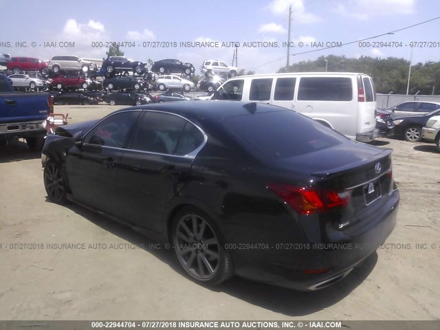 JTHBE1BL4FA015206 - 2015 LEXUS GS 350 BLACK photo 3