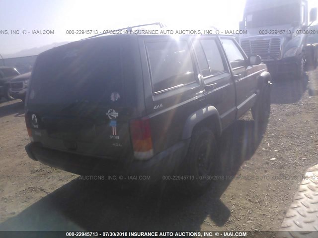 1J4FJ68S3WL229662 - 1998 JEEP CHEROKEE SPORT/CLASSIC მწვანე ფოტო 4