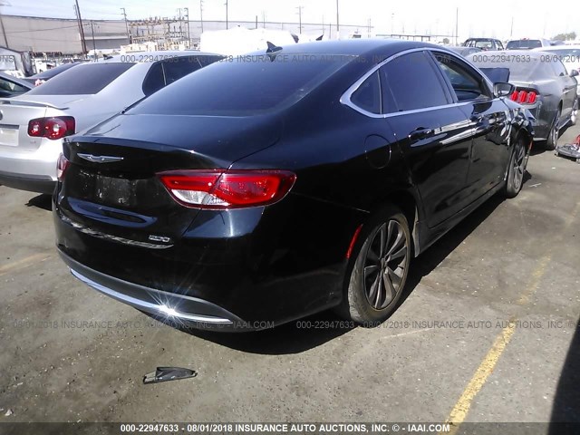 1C3CCCABXGN161124 - 2016 CHRYSLER 200 LIMITED BLACK photo 4