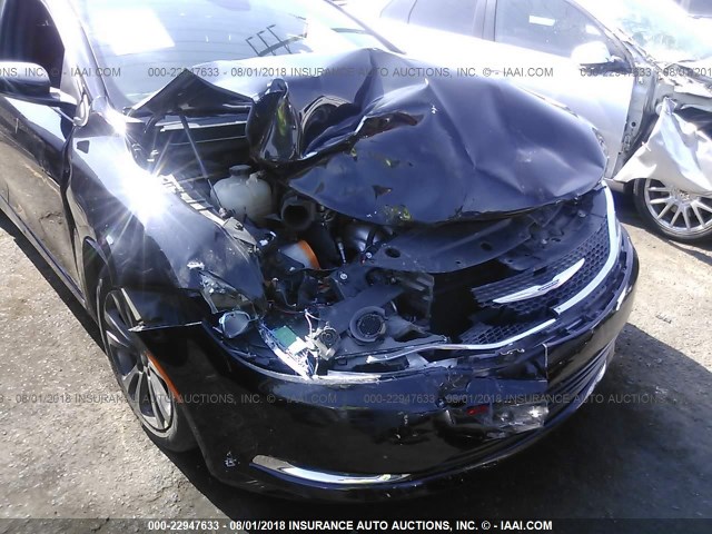 1C3CCCABXGN161124 - 2016 CHRYSLER 200 LIMITED BLACK photo 6