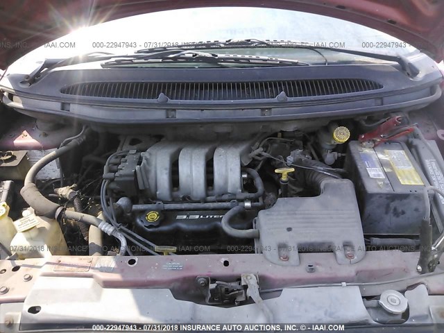 1B4GP45R7VB237330 - 1997 DODGE CARAVAN SE/SPORT RED photo 10