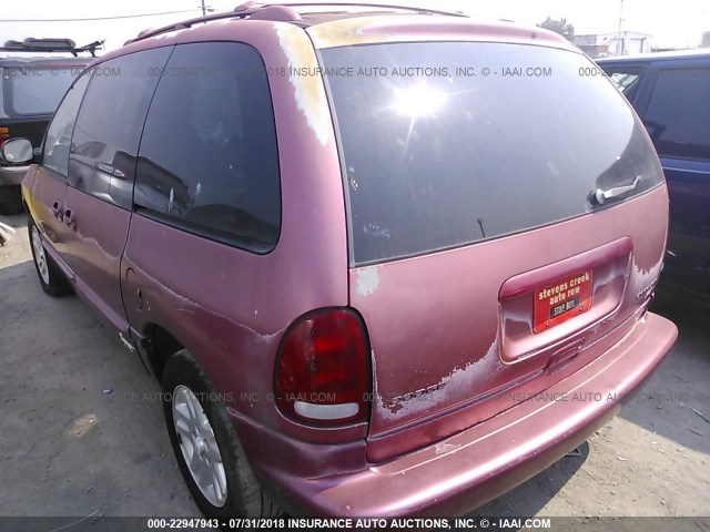 1B4GP45R7VB237330 - 1997 DODGE CARAVAN SE/SPORT RED photo 3