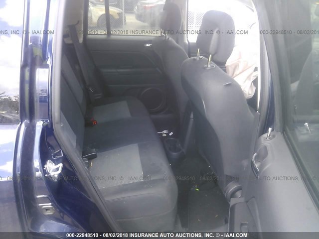 1C4NJDBB0GD782327 - 2016 JEEP COMPASS SPORT BLUE photo 8