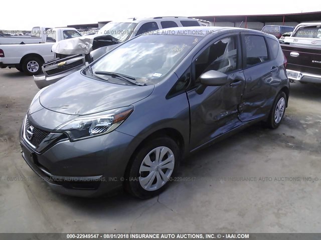 3N1CE2CP4HL365317 - 2017 NISSAN VERSA NOTE S/S PLUS/SV/SL/SR GRAY photo 2