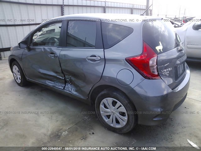 3N1CE2CP4HL365317 - 2017 NISSAN VERSA NOTE S/S PLUS/SV/SL/SR GRAY photo 3