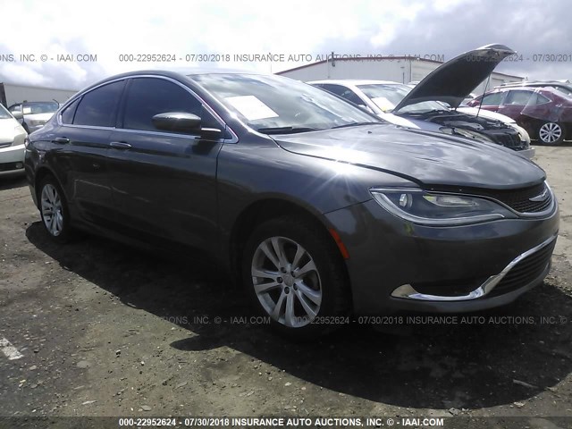 1C3CCCAB2FN583693 - 2015 CHRYSLER 200 LIMITED GRAY photo 1