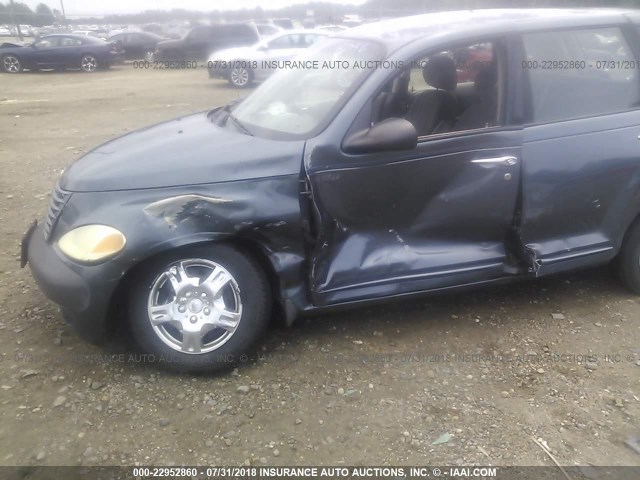 3C4FY48BX2T378056 - 2002 CHRYSLER PT CRUISER CLASSIC BLUE photo 6