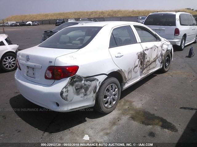 2T1BU4EE3AC395596 - 2010 TOYOTA COROLLA S/LE/XLE WHITE photo 4