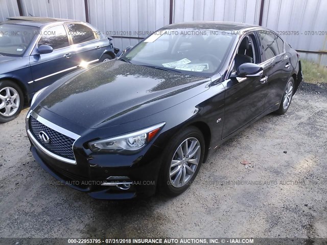 JN1CV7AR5GM253342 - 2016 INFINITI Q50 PREMIUM BLACK photo 2