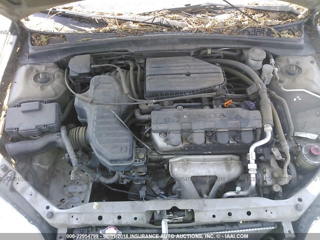 2HGES15602H518337 - 2002 HONDA CIVIC LX TAN photo 10