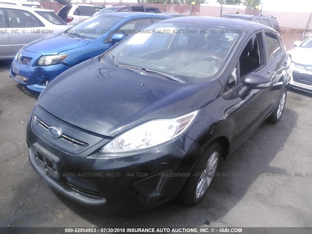 3FADP4EJ0DM159390 - 2013 FORD FIESTA SE BLACK photo 2