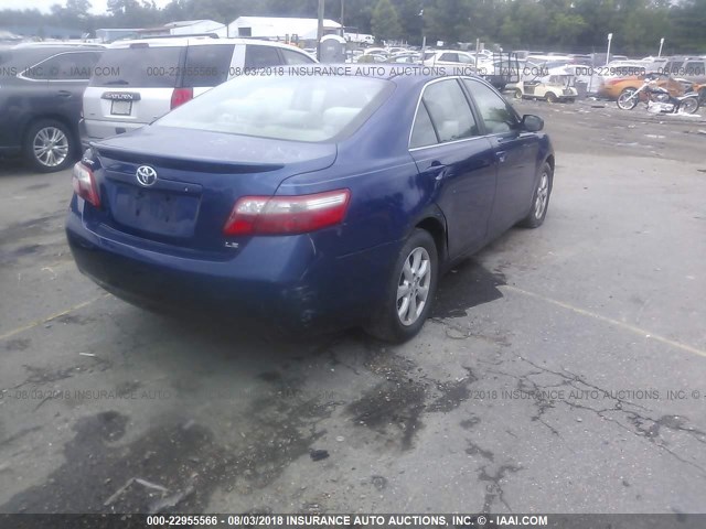 JTNBE46KX73077229 - 2007 TOYOTA CAMRY NEW GENERAT  BLUE photo 4