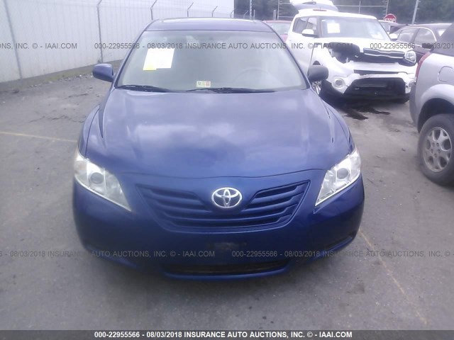 JTNBE46KX73077229 - 2007 TOYOTA CAMRY NEW GENERAT  BLUE photo 6