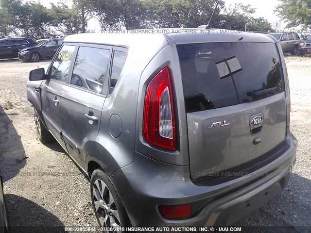 KNDJT2A64D7535291 - 2013 KIA SOUL +/!/SPORT GRAY photo 3