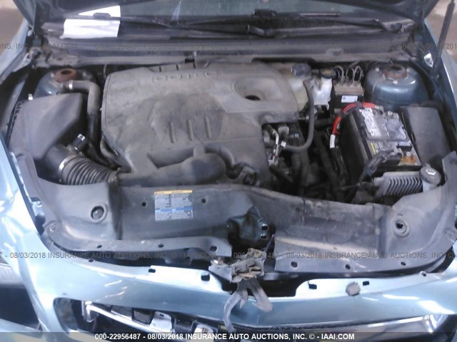 1G1ZH57B39F246791 - 2009 CHEVROLET MALIBU 1LT მწვანე ფოტო 10