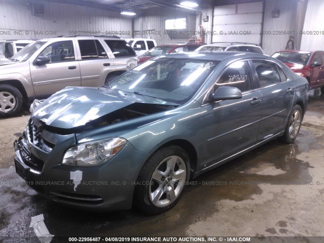1G1ZH57B39F246791 - 2009 CHEVROLET MALIBU 1LT მწვანე ფოტო 2