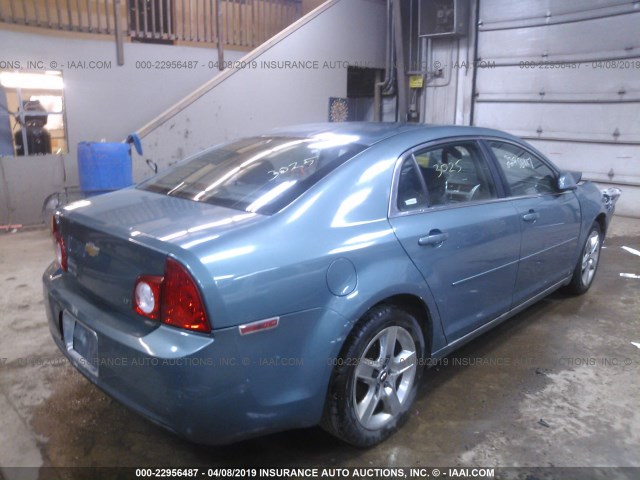 1G1ZH57B39F246791 - 2009 CHEVROLET MALIBU 1LT მწვანე ფოტო 4