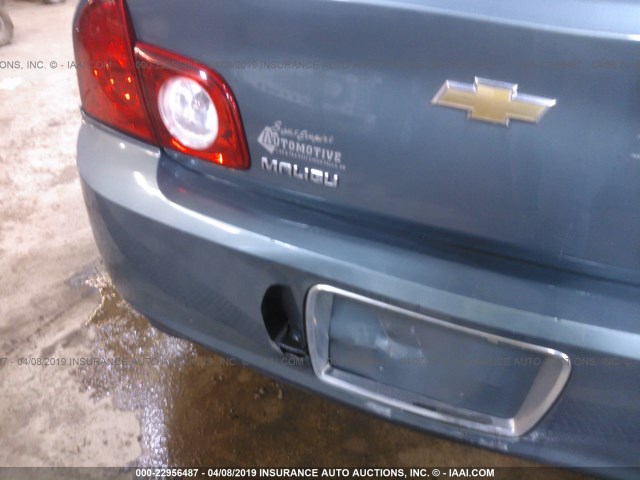 1G1ZH57B39F246791 - 2009 CHEVROLET MALIBU 1LT მწვანე ფოტო 6
