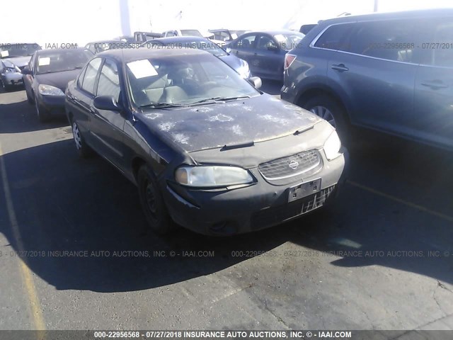 3N1CB51D91L424645 - 2001 NISSAN SENTRA XE/GXE BLACK photo 1