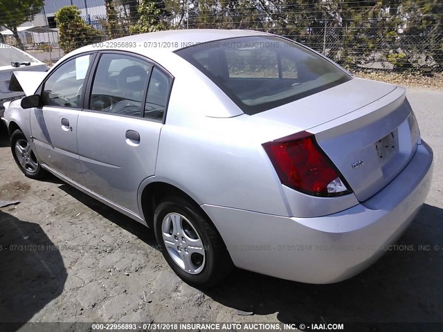 1G8AG52F75Z120857 - 2005 SATURN ION LEVEL 1 SILVER photo 3