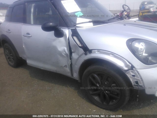 WMWZC5C51FWP47001 - 2015 MINI COOPER S COUNTRYMAN SILVER photo 6