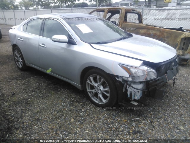 1N4AA5AP5EC462723 - 2014 NISSAN MAXIMA S/SV SILVER photo 1