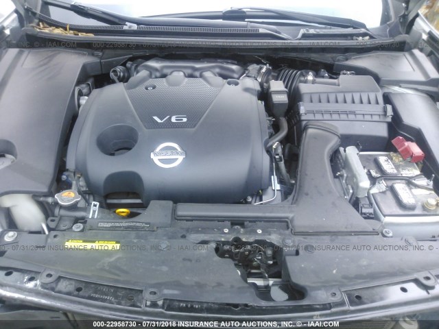 1N4AA5AP5EC462723 - 2014 NISSAN MAXIMA S/SV SILVER photo 10