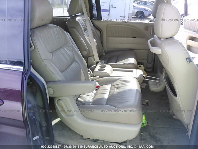 5FNRL38678B417315 - 2008 HONDA ODYSSEY EXL MAROON photo 8