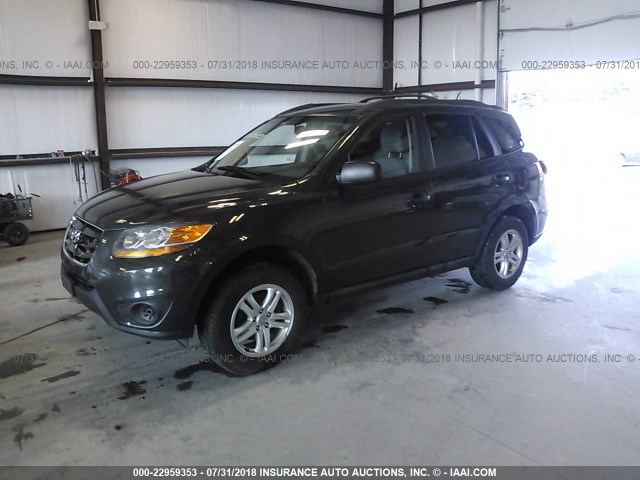 5NMSGDAB2AH363512 - 2010 HYUNDAI SANTA FE GLS GRAY photo 2