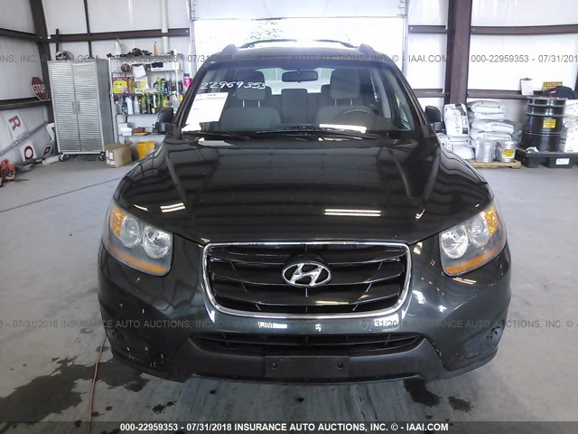 5NMSGDAB2AH363512 - 2010 HYUNDAI SANTA FE GLS GRAY photo 6