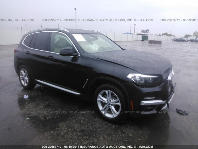 5UXTR7C51KLA48337 - 2019 BMW X3 SDRIVE30I BLACK photo 1