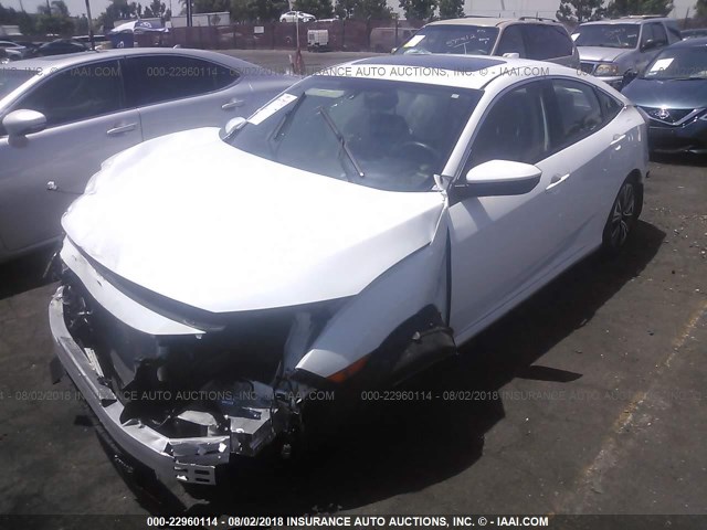 2HGFC1F76HH643666 - 2017 HONDA CIVIC EXL WHITE photo 2