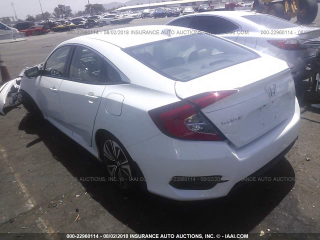 2HGFC1F76HH643666 - 2017 HONDA CIVIC EXL WHITE photo 3