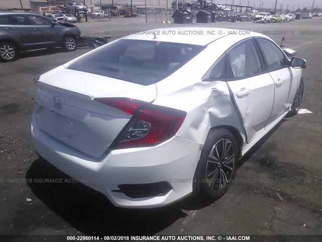 2HGFC1F76HH643666 - 2017 HONDA CIVIC EXL WHITE photo 4