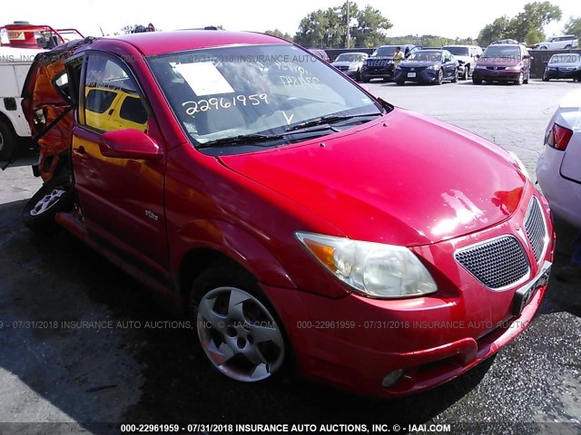 5Y2SL65846Z402187 - 2006 PONTIAC VIBE RED photo 1