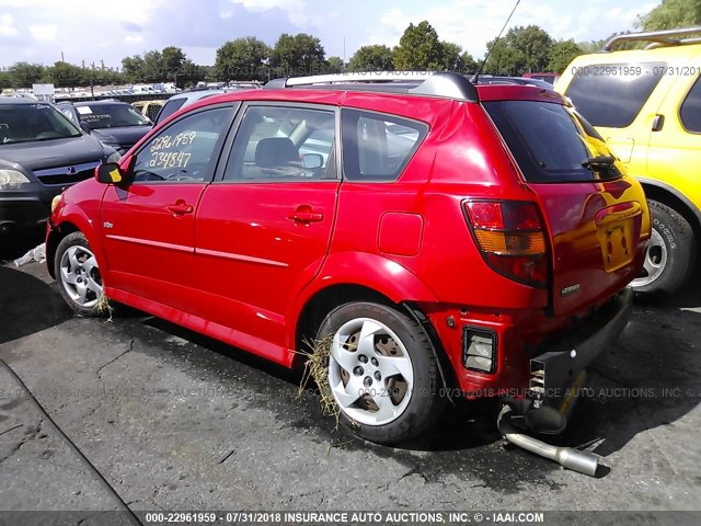 5Y2SL65846Z402187 - 2006 PONTIAC VIBE RED photo 3