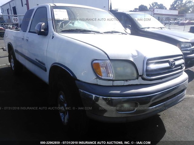 5TBRT34122S249928 - 2002 TOYOTA TUNDRA ACCESS CAB/ACCESS CAB SR5 WHITE photo 1