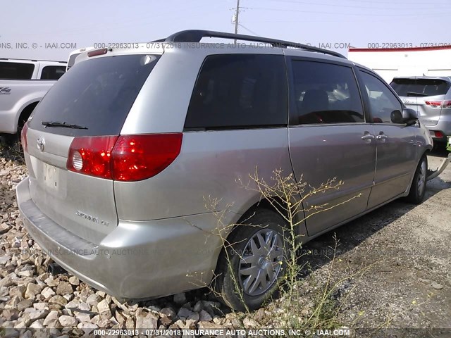 5TDKK4CC4AS321621 - 2010 TOYOTA SIENNA CE/LE SILVER photo 4