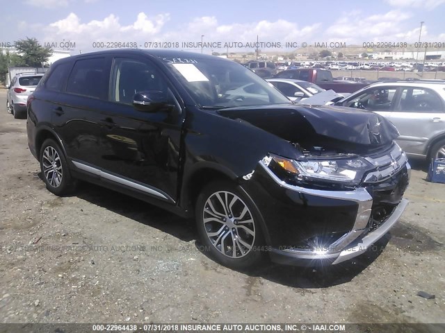 JA4AD3A34JJ005422 - 2018 MITSUBISHI OUTLANDER BLACK photo 1