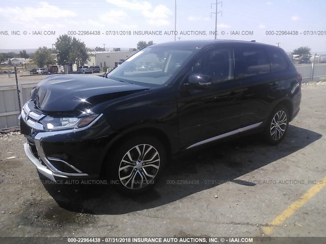 JA4AD3A34JJ005422 - 2018 MITSUBISHI OUTLANDER BLACK photo 2