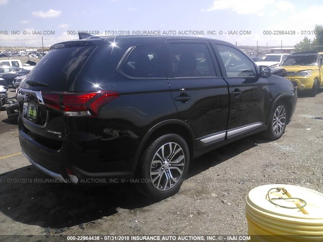 JA4AD3A34JJ005422 - 2018 MITSUBISHI OUTLANDER BLACK photo 4