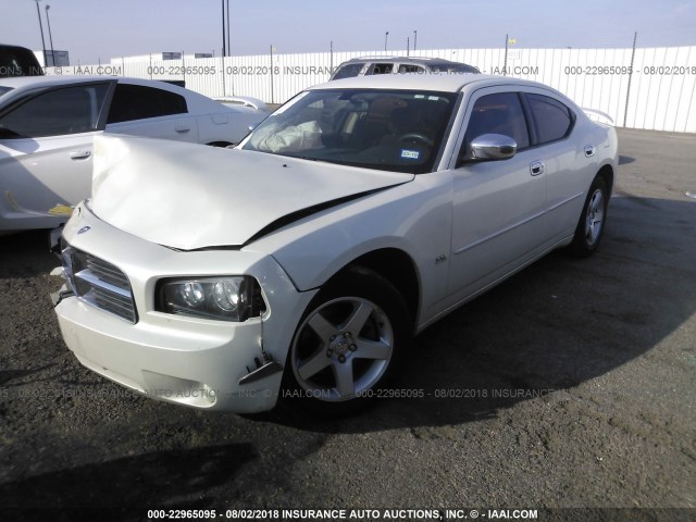 2B3CA3CV9AH218293 - 2010 DODGE CHARGER SXT WHITE photo 2