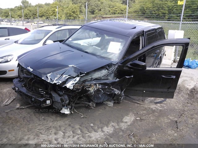 1J8HR78317C624925 - 2007 JEEP GRAND CHEROKEE SRT-8 BLACK photo 2