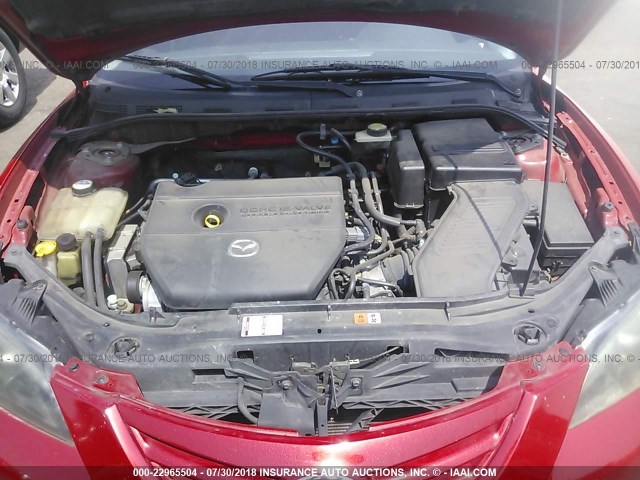 JM1BK124761408636 - 2006 MAZDA 3 S RED photo 10