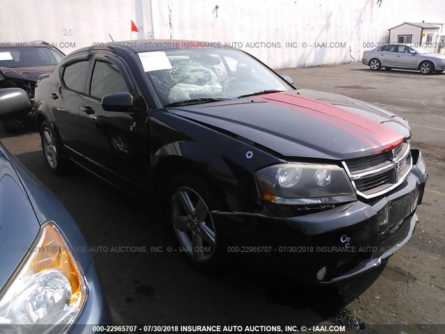 1B3LC76M18N559659 - 2008 DODGE AVENGER R/T BLACK photo 1